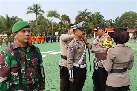 Wujudkan Mudik Aman Dan Nyaman Polres Natuna Gelar Apel Pasukan