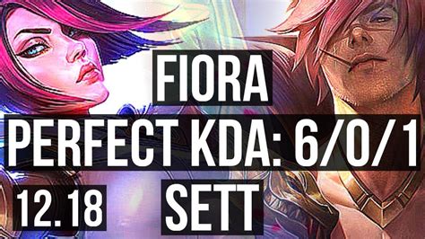 FIORA Vs SETT TOP 6 0 1 1000 Games 900K Mastery Dominating