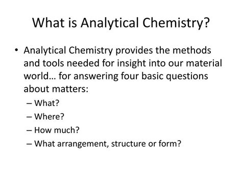 Ppt Analytical Chemistry Powerpoint Presentation Free Download Id 1926159