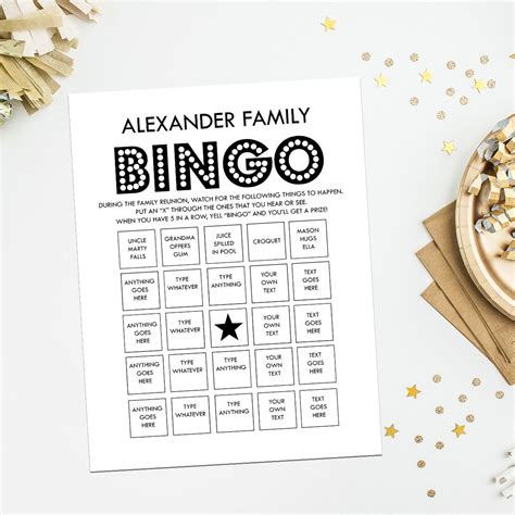 Automatic Bingo Cards Make Your Own Bingo Game Custom Words Etsy