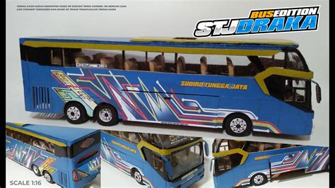 Membuat Miniatur Bus Stj Draka Dari Kardus Spek Oleng Handmade Youtube