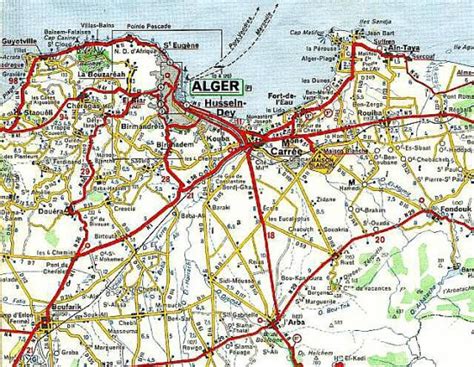 Carte Du Plan Du Grand Alger