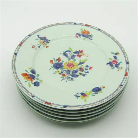 LIMOGES RAYNAUD 6 assiettes plates en porcelaine modèle Lan Yun EUR