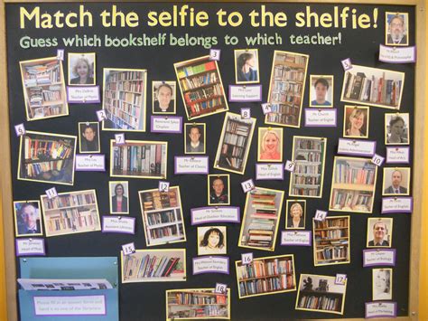 Match The Shelfie To The Selfie Teacher To Their Home School