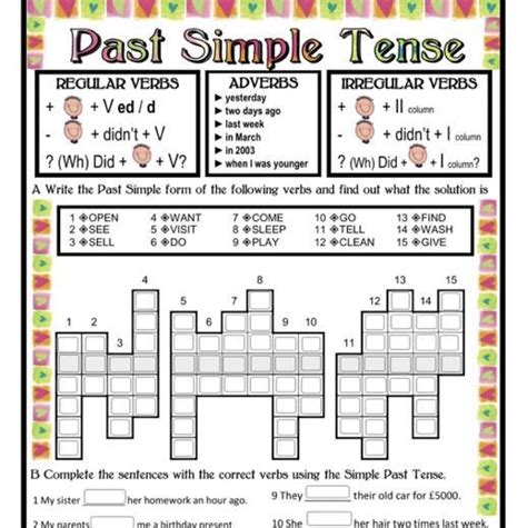 Simple Past Verbs Sopa De Letras The Best Porn Website