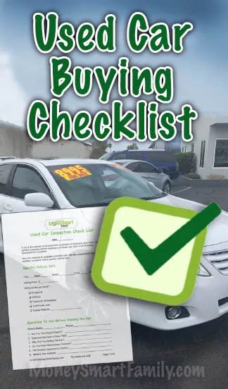 Used Car Buying Checklist: 7 Easy Things to Do When Buying from a Private Seller | Car buying ...