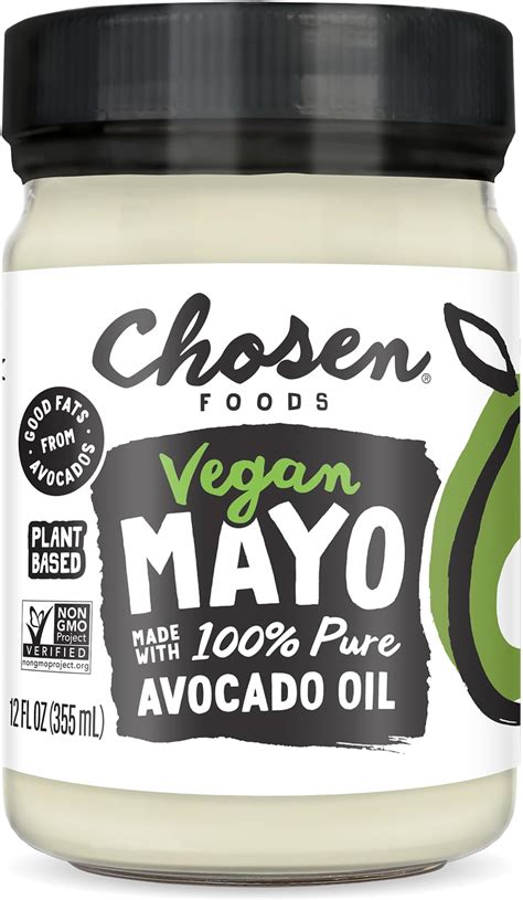 Amazon Chosen Foods Classic Vegan Avocado Oil Based Mayonnaise