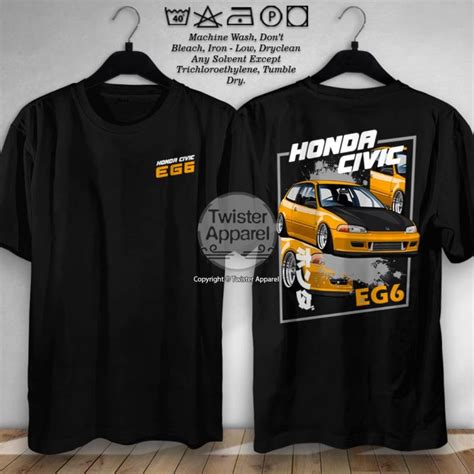 Kaos Mobil Honda Civic Estilo Eg Street Runner Baju Distro Otomotif