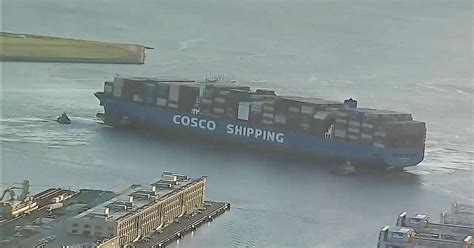 Biggest container ship to ever visit Boston arrives from Asia - CBS Boston