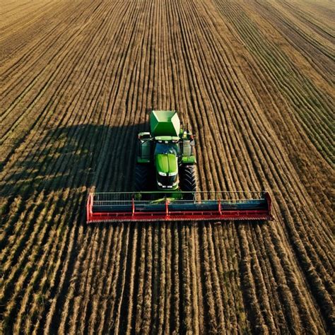 Premium AI Image | Harvest Symphony The Dance of the Combines 