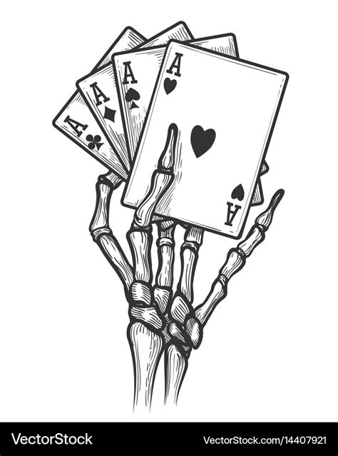 Skeleton Hand Holding Drawings