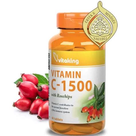 Vitaking C vitamin 1500mg tabletta 60 db rendelése a VitaminBolt