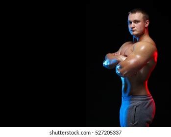 Male Bodybuilder Athlete Naked Torso Posing Stock Photo 527205337 Shutterstock