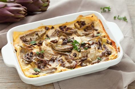 Ricetta Lasagne Ai Carciofi E Funghi Cucchiaio D Argento