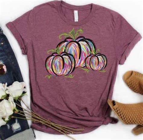 Colorful Pumpkins Youth T Shirt Etsy In 2021 Fall Shirts Pumpkin