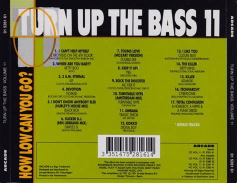 Turn Up The Bass Zie Achteromslag Cd Album Muziek Bol