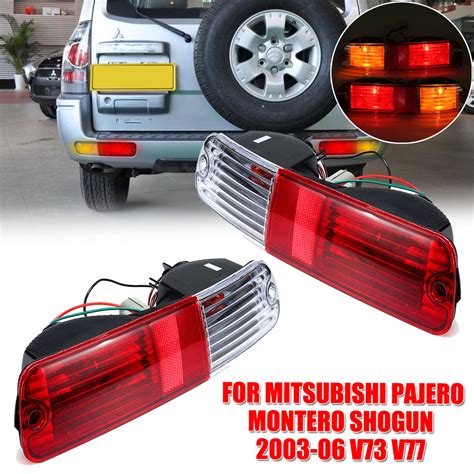 Car Rear Bumper Fog Lights Tail Lamp For Mitsubishi Pajero Montero