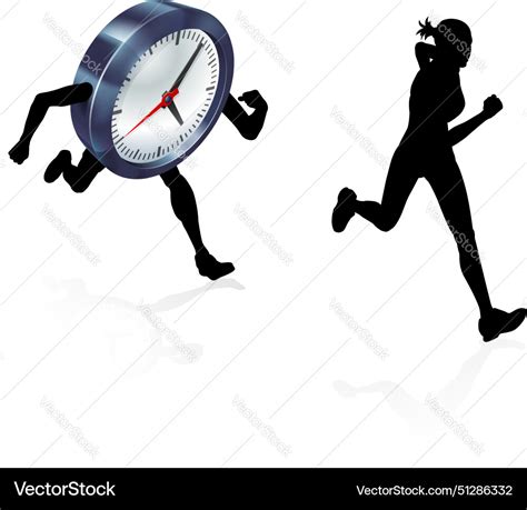 Racing against time Royalty Free Vector Image - VectorStock