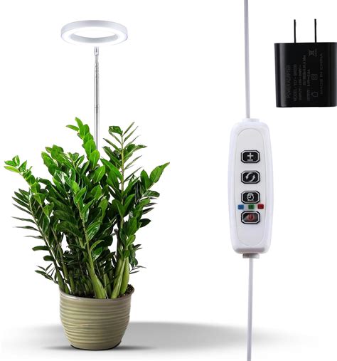 Econour 28” Halo Plant Grow Lamp For Indoor Plants Full Spectrum 6000k