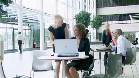 Embarrassed Businessman Walking Into Office Naked Diverse People Looking With Shock Slow Motion