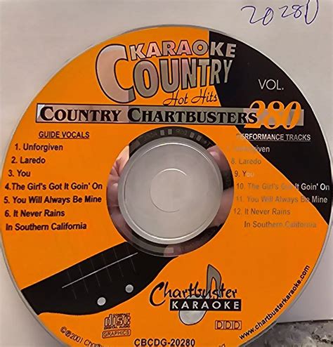 Country Hot Hits Chartbuster Karaoke Cdg Disc Ebay