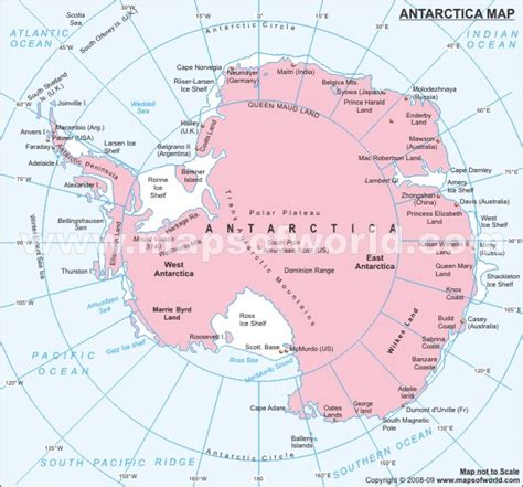 Antarctica Map - Antarctica