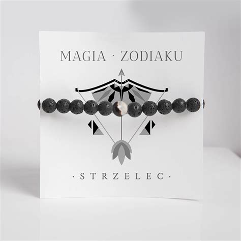 Bransoletka Znak Zodiaku STRZELEC kamień AGAT 11524281685 Allegro pl