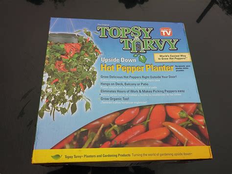 Topsy Turvy Pepper Planter Garden And Outdoors