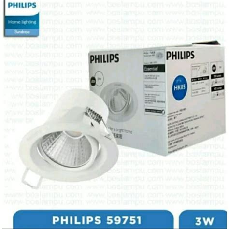 Jual LAMPU DOWNLIGHT PHILIPS LED SPOT KYANITE 3W DOWNLIGHT LED SPOT