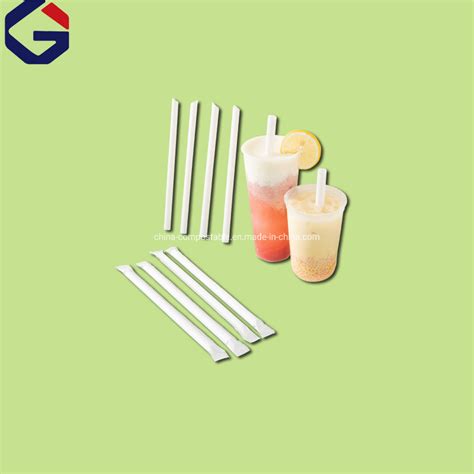 Customized Logo Acceptable Disposable Straws Biodegradable Straw