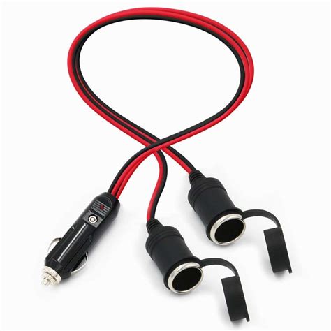 Car Cigarette Lighter Way Double Plug A V V Car Accessory