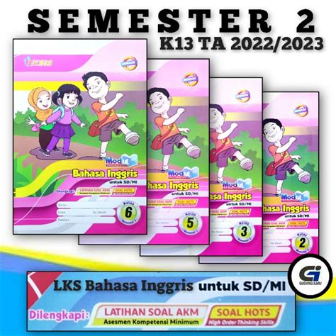 Jual Lks Bahasa Inggris Sd Kelas 1 2 3 4 5 6 Semester 2 L Eksis L Citra