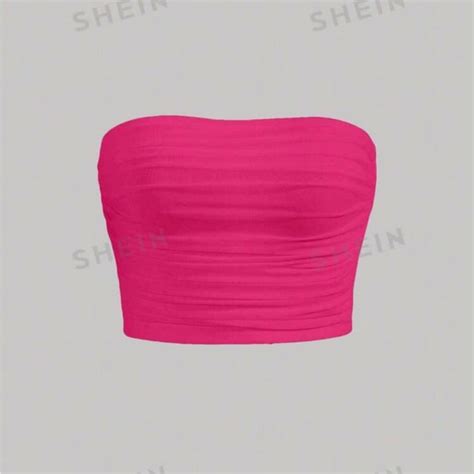 SHEIN Tops Hot Pink Tube Top Poshmark