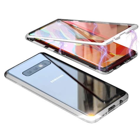 Magnetic Adsorption Metal Case With Tempered Glass Samsung Galaxy S9 Or S9 Plus