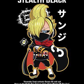 "Vinsmoke Sanji In Germa Stealth Black Raid Suit One Piece" Sticker for Sale by SanzokuStation ...