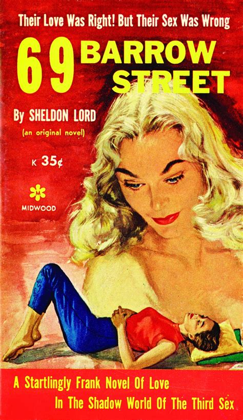 Vintage Erotic Pulp Poster Barlow Street Sappho Sapphic Lesbian Gay Queer Lgbtqia Pride Retro