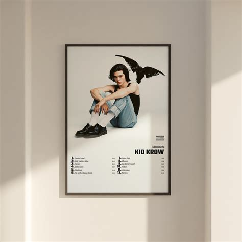 Conan Gray Kid Krow Album Cover Poster Wall Art, Conan Gray, Kid Krow - Etsy