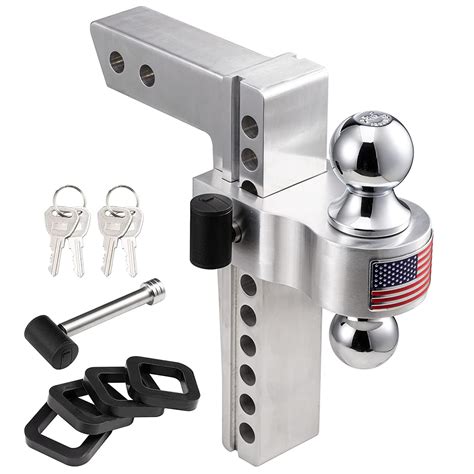 China Inch Aluminum Trailer Hitch Ball Mount With Stainless