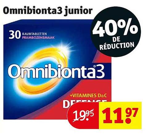 Promo Omnibionta Junior Chez Kruidvat Icatalogue Fr