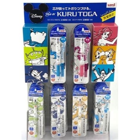 {白色風} 迪士尼 uni 三菱 旋轉自動鉛筆 KURU TOGA 奇奇蒂蒂 小美人魚 小熊維尼 三眼怪 唐老鴨 高飛 | 蝦皮購物