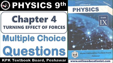 Mcqs Physics 9th Chapter 4 Turning Effect Of Forces Kpk Textbook