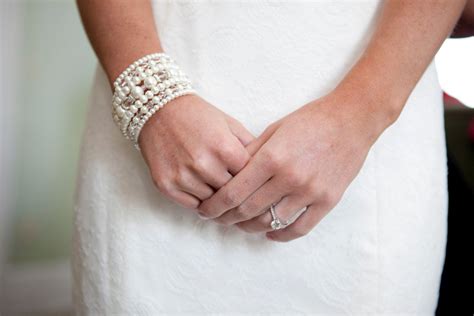 White Or Ivory Chunky Pearl Bracelet Bridal Cuff Bracelet Statement