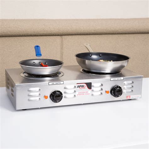 Apw Wyott Cp 2a Champion Double Open Burner Portable Electric Hot Plate 120v 1800w