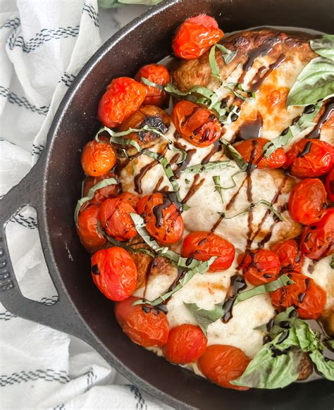 One Pan Caprese Chicken Pound Dropper