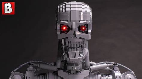 Lego Terminator With Light Up Eyes Amazing T 800 Custom Creation