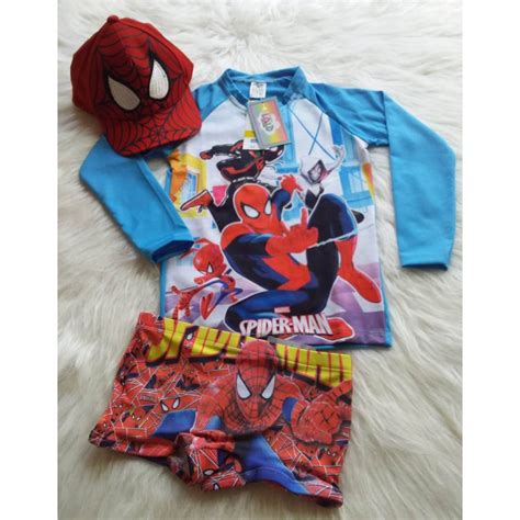 Kit Moda Praia Infantil Camiseta E Sunga Bikini Mai Para Piscina Ver O Minnie Lady Bug Hulk