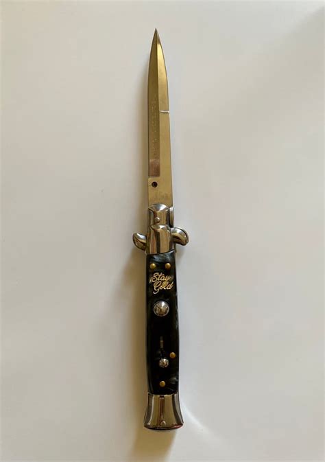The Outsiders "Stay Gold" 9-Inch Switchblade Stiletto Knife. | The ...