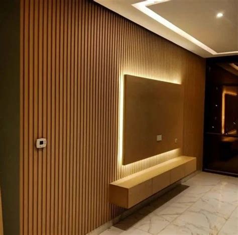 WPC Louvers Wall Panel For Residential Thickness 6 Mm At Rs 160 Sq