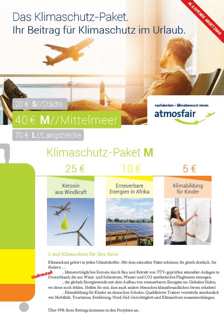 BEWOTEC Klimaschutzpakete Einleitung Atmosfair