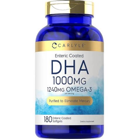 Carlyle Dha Supplement Mg Softgels Softgels Kroger